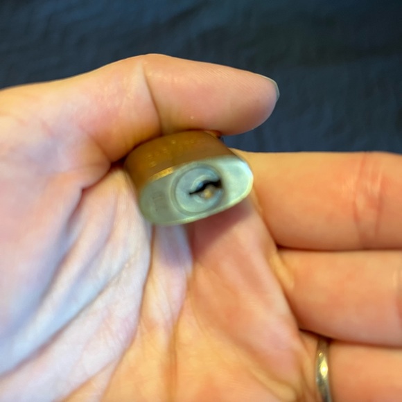 Authentic Louis Vuitton lock # 310.  Comes with 17” Rose gold chain. No key - Picture 5 of 11